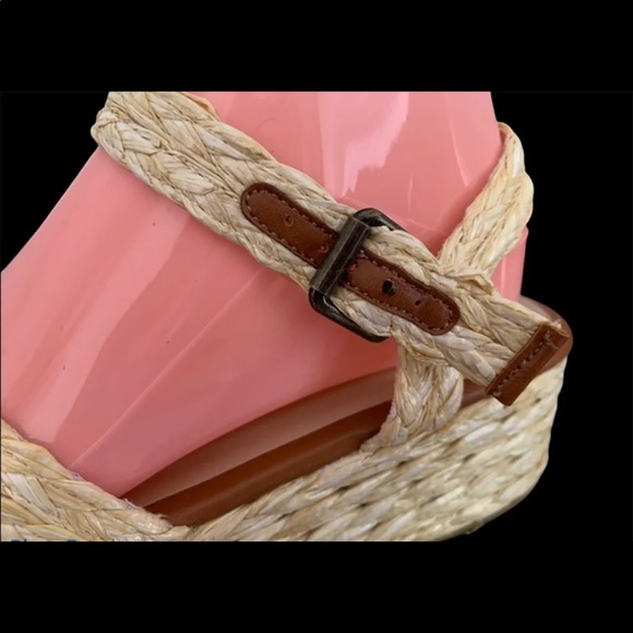 Bamboo 7.5 straw platform sandals - Picture 4 of 11